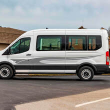 Musclecar Transit Checkered Flag Stripes Side Doors Graphics Vinyl Decal Sticker
 2