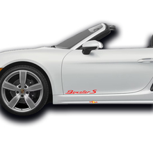Pair Porsche Stickers Boxster S Porsche  Doors Side Decal Sticker
 6