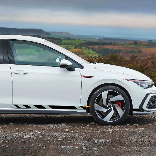 Racing Style Side Door Stripe Vinyl Decal Kit for Volkswagen Golf GTI Clubsport