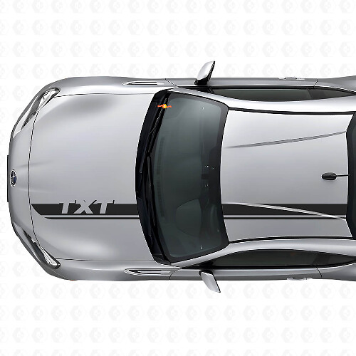 Custom Racing Hood & Roof Stripes Vinyl Decal Set for Suba BRZ