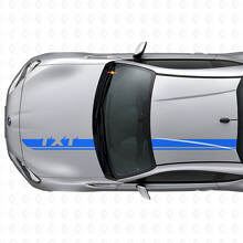 Custom Racing Hood & Roof Stripes Vinyl Decal Set for Suba BRZ_2