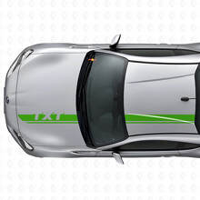 Custom Racing Hood & Roof Stripes Vinyl Decal Set for Suba BRZ_3