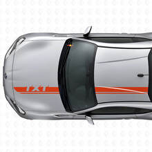 Custom Racing Hood & Roof Stripes Vinyl Decal Set for Suba BRZ_4
