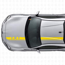 Custom Racing Hood & Roof Stripes Vinyl Decal Set for Suba BRZ_5