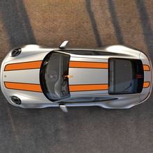 Porsche Carrera Hood Roof Trunk Racing Stripes Decals Stickers Graphics
 2