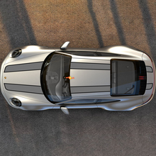 Porsche Carrera Hood Roof Trunk Racing Stripes Decals Stickers Graphics
 3