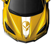 Chevy Chevrolet Corvette Jake C8 Hood 2 colors Vinyl Decal Sticker
 2