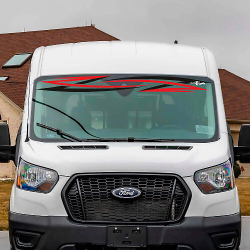 Tribal Windshield Stripes Vinyl Decal Sticker 2 for Ford Transit