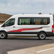 Ford Transit Stripes Gradient Side Doors Graphics Vinyl Decal Sticker 2
 3