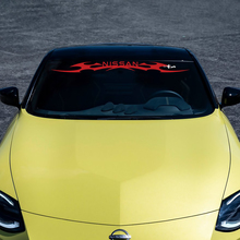 Windscreen Z Flame Stripe Decal Sticker for Nissan Z Sport 2
 3