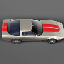 Front hood and Rear racing stripes decal pre-cut for Chevrolet Corvette C4 Sport 1984 - 1996
 3