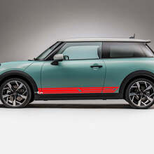 Geometric Side Racing Stripes Graphics Decal Kit for Mini Cooper S 3