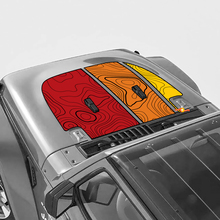 Topographic Map Retro Vintage Side Doors Stripe and Hood Kit fit for Jeep Wrangler
 3