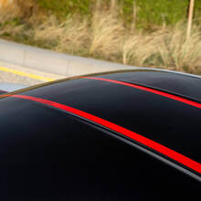Red stripes Hood and Roof vinyl decal sticker for BMW M4 CSL
 2