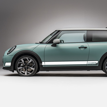 Side Racing 2 colors stripes graphics decal for Mini Cooper S 2
 2