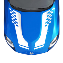 Hood Checkered Stripe Decal Kit for Nissan Z Sport
 2