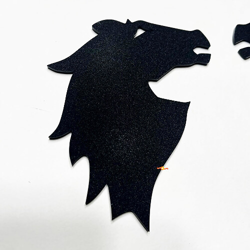 Bronco head Fender Badges Tailgate Emblem 3D Badge Black Matte
