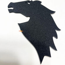 Bronco head Fender Badges Tailgate Emblem 3D Badge Black Matte
 3