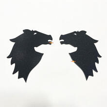 Bronco head Fender Badges Tailgate Emblem 3D Badge Black Matte
 6