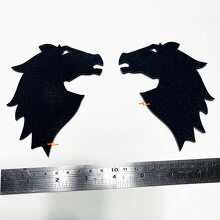 Bronco head Fender Badges Tailgate Emblem 3D Badge Black Matte
 7