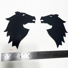 Bronco head Fender Badges Tailgate Emblem 3D Badge Black Matte
 8