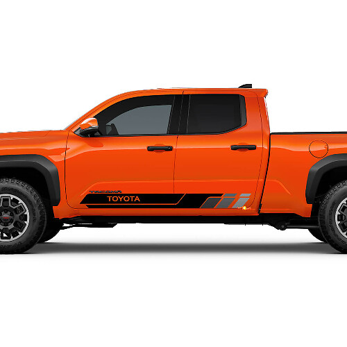 Side Doors Rocker Panel Stripes Vinyl Stickers Decal Kit for Toyota Tacoma
