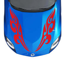 Capot Tribal Flammes Kit de bandes autocollantes pour Nissan Z Sport 3