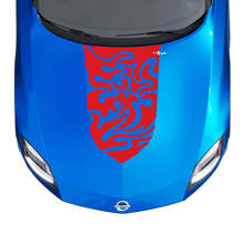 Hood Tribal Flames Stripe Decal Kit for Nissan Z Sport
 3