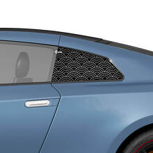 Japanese Seigaiha Waves Side Rear Window Graphics Decals Stickers Kit for Nissan GT-R 3