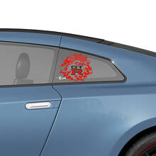 Side Rear Window Nismo Style Graphics Decals Stickers Kit for Nissan GT-R
 3