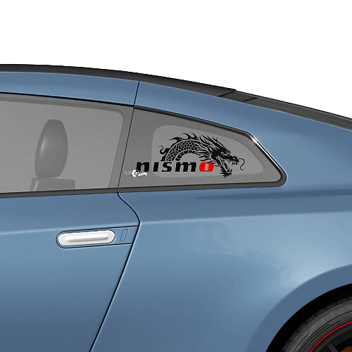 Side Rear Window Nismo Dragon Graphics Decals Stickers Kit for Nissan GT-R
