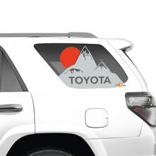 Side Quarter Window Mountains Sunset Vinyl Stickers Decal Kit for Toyota 4Runner
 3