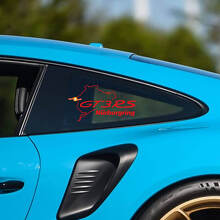 GT3 RS Nürburgring Side Quarter Window Vinyl Decal for Porsche 911 GT3 RS_3