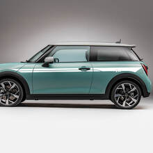 Side Doors Accent Racing stripes graphics decal for Mini Cooper S
 2