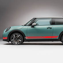 Side Front Doors Racing stripes graphics decal for Mini Cooper S
 3