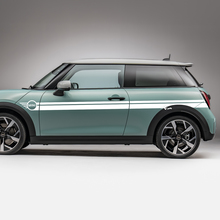 Side Mini Doors Racing stripes graphics decal for Mini Cooper S
 2