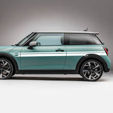 Side Mini Doors Racing stripes graphics decal for Mini Cooper S
 2