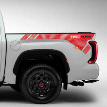 TRD Style Topographic Map Bedside Vinyl Decals for Toyota Tundra_3