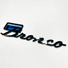 Bronco BaseSquatch Fender Badges Tailgate Emblem 3D Badge Black vs Blue
 4