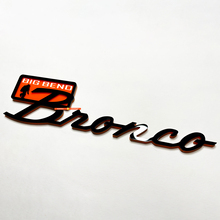 Bronco Big Bend Fender Badges Tailgate Emblem 3D Badge Black vs Orange
 3
