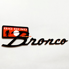Bronco Big Bend Fender Badges Tailgate Emblem 3D Badge Black vs Orange
 5