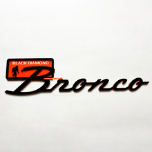 Bronco Black Diamond Fender Badges Tailgate Emblem 3D Badge Black vs Orange
 5