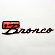 Bronco Black Diamond Fender Badges Tailgate Emblem 3D Badge Black vs Orange
 2