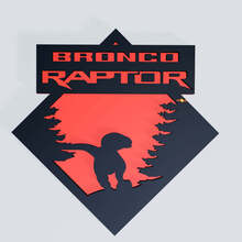 Bronco Raptor Edition Fender Badges Tailgate Emblem 3D Badge
 2