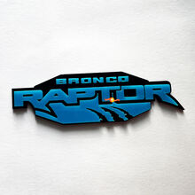 Bronco Raptor Edition Fender Badges Tailgate Emblem 3D Badge 3
 2