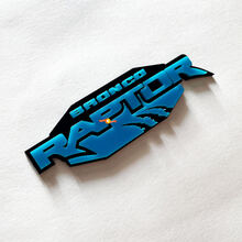 Bronco Raptor Edition Fender Badges Tailgate Emblem 3D Badge 3
 6