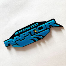 Bronco Raptor Edition Fender Badges Tailgate Emblem 3D Badge 3
 7