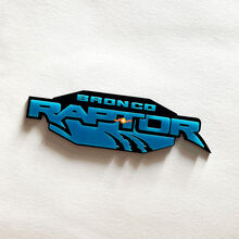 Bronco Raptor Edition Fender Badges Tailgate Emblem 3D Badge 3
 8