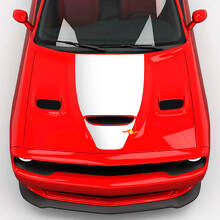 Hood Wrap Central Hemi Hood Blackout Vinyl Decal Sticker for Dodge Challenger
 2