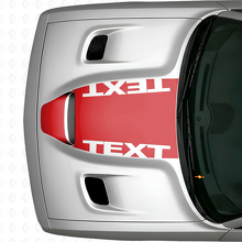 Blackout Custom Text Hood Vinyl Decal for Dodge Challenger_4